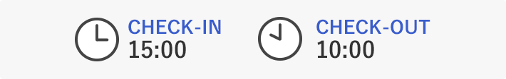 CHECK-IN 15:00-CHECK-OUT 10:00